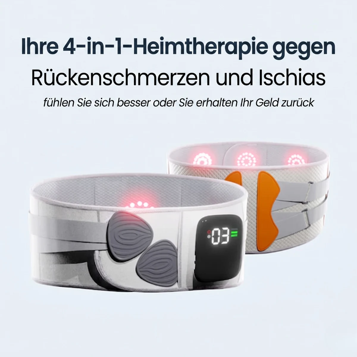 4in1 OrthoGurt – Ihre 4-in-1-Heimtherapie gegen Rückenschmerzen und Ischias