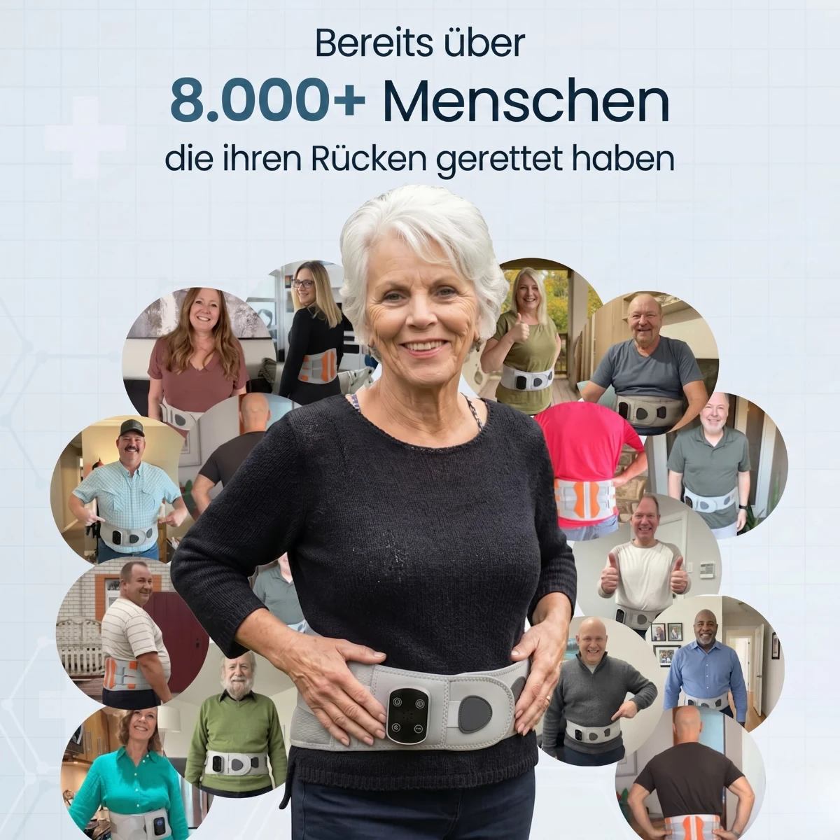 Bereits über 8.000 Menschen, die ihren Rücken gerettet haben